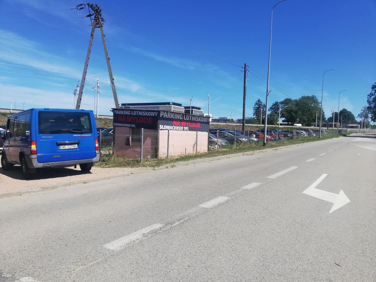 Zdjecie parkingu Na Wylocie przy lotnisku w Gdańsku